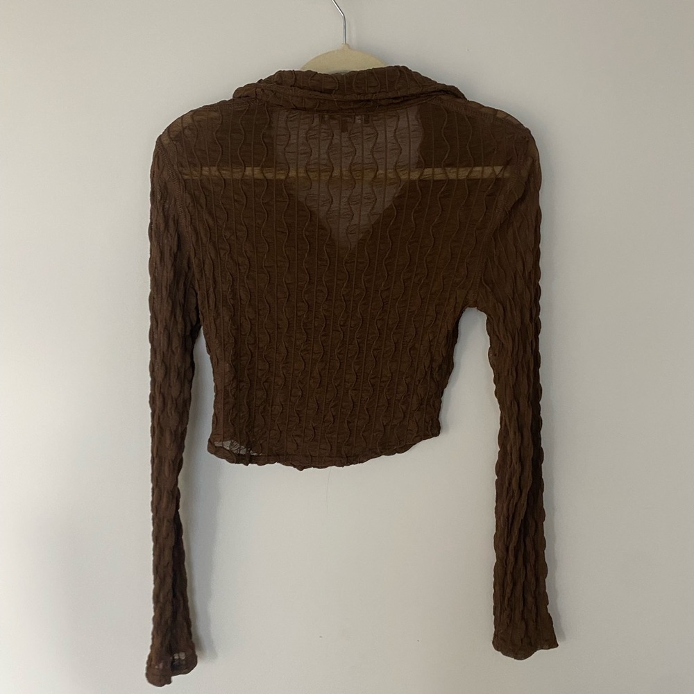 Sheet Brown Top - Picture 5 of 6